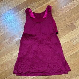 Lululemon Burgundy Racerback Tank Top Sz 6